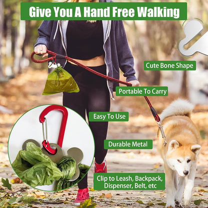 1PC Dog Poop Bag Holder, Waste Bag Holder, Dog Poop Bag Carrier, Hand Free Holder